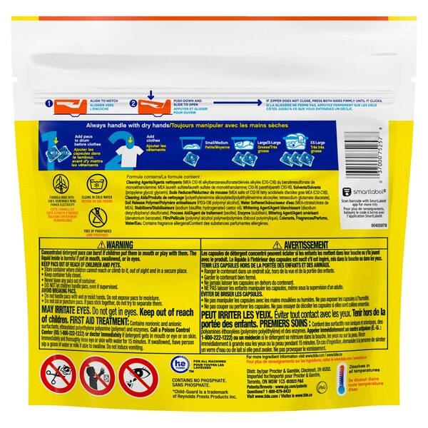 Tide Simply PODS + Oxi Liquid Laundry Detergent Pacs, 13 ct
