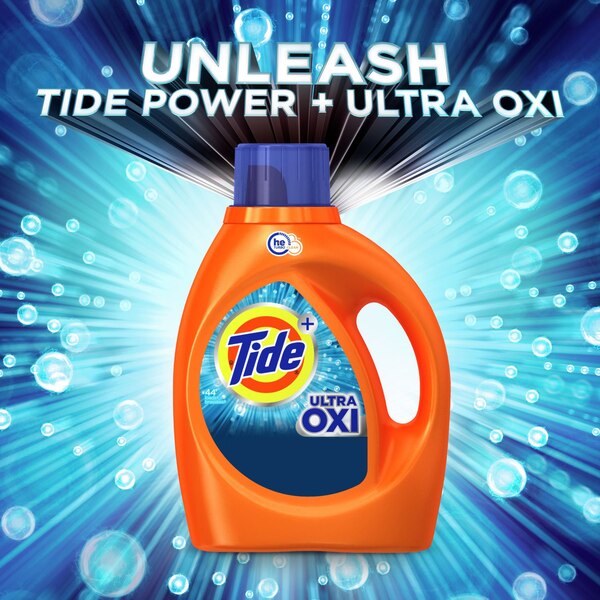 Tide Ultra Oxi HE Liquid Laundry Detergent, 59 Loads, 84 oz