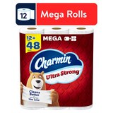 Charmin Ultra Strong Toilet Paper 12 Mega Rolls, 242 Sheets Per Roll, thumbnail image