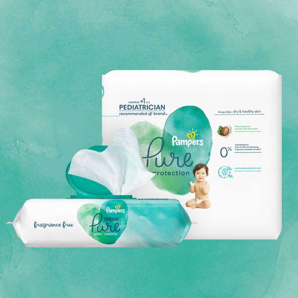 Pampers Aqua Pure Baby Wipes, 112 CT
