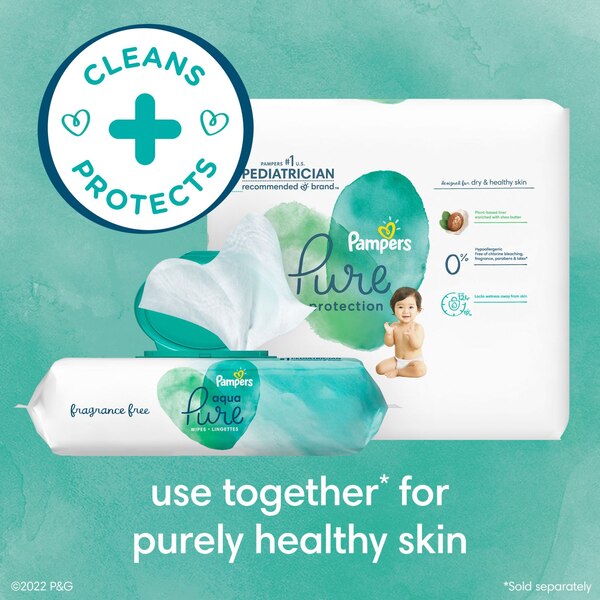 Pampers Aqua Pure Baby Wipes, 336 CT