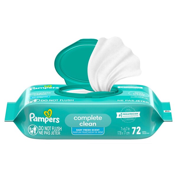 Pampers Baby Fresh Wipes, 72 CT