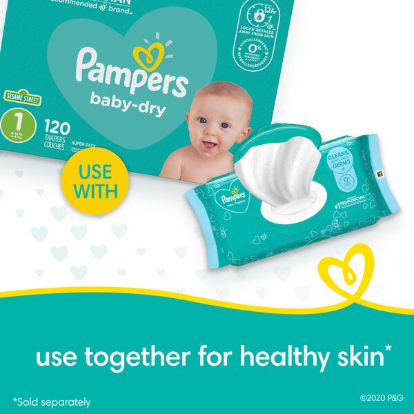 Pampers Baby Fresh Wipes, 72 CT