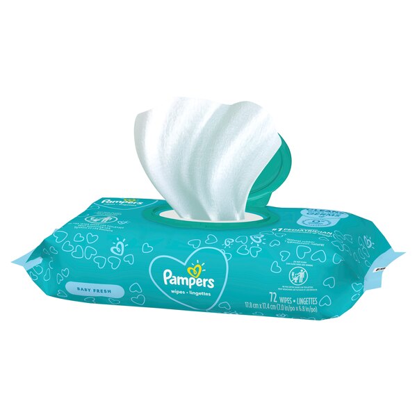 Pampers Baby Fresh Wipes, 72 CT