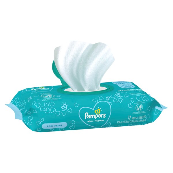 Pampers Baby Fresh Wipes, 72 CT