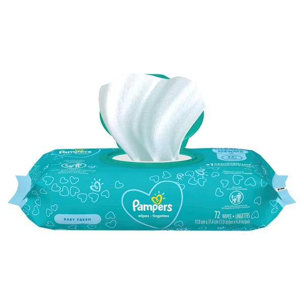 Pampers Baby Fresh Wipes, 72 CT