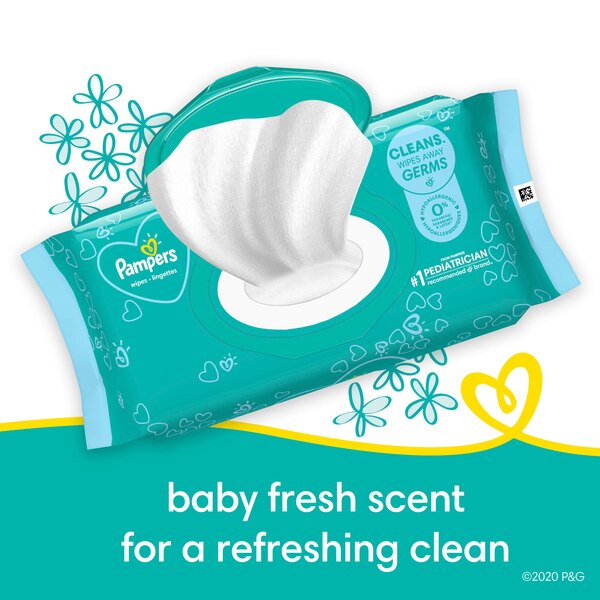 Pampers Baby Fresh Wipes, 72 CT