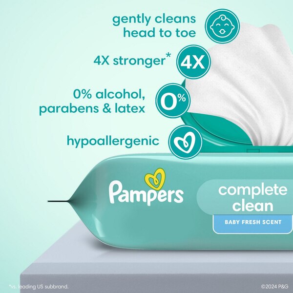 Pampers Baby Fresh Wipes, 72 CT