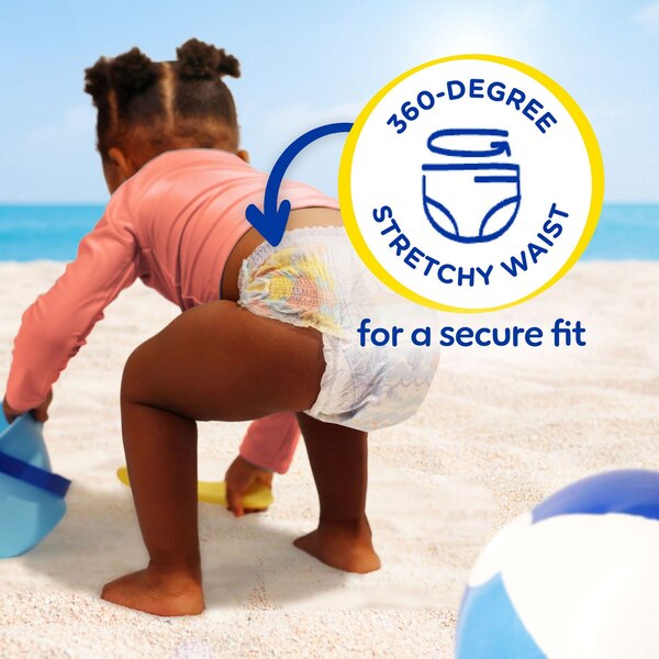 Pampers Splashers Disposable Swim Pants, Size M, 18 CT