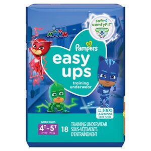 Pampers Easy Ups Boys Training Underwear, Size 4T-5T, Size 2T-3T, Size 3T-4T