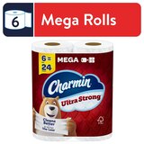 Charmin Ultra Strong Toilet Paper 6 Mega Rolls, 242 Sheets Per Roll, thumbnail image