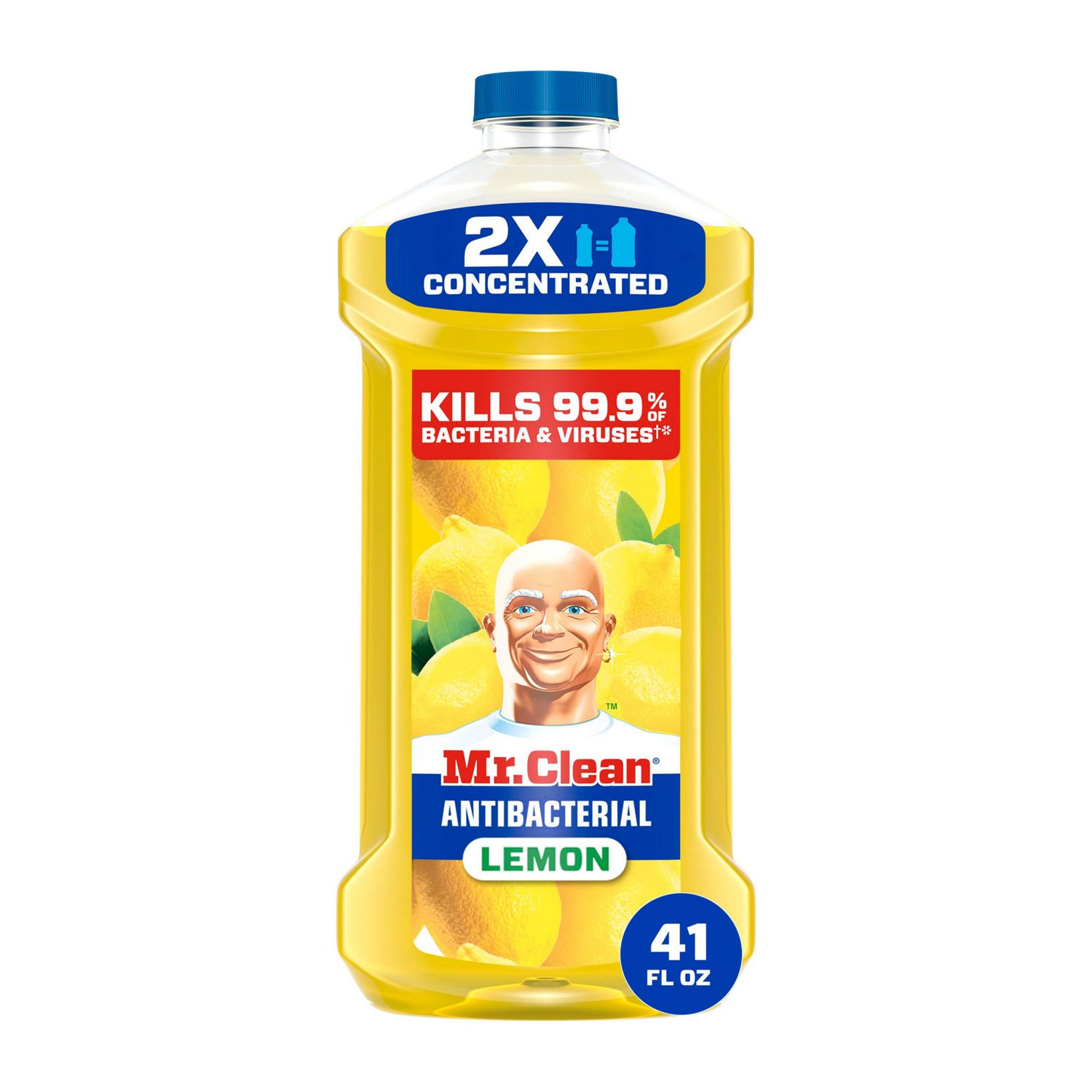 Mr. Clean Antibacterial Multi-Surface Cleaner, Lemon, 41 oz