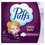 Puffs Ultra Soft Facial Tissues, 1 Cube, 48 Facial Tissues Per Box, thumbnail image
