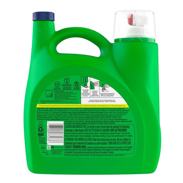 Gain + Aroma Boost Liquid Laundry Detergent, Original Scent, 107 loads, 154 oz
