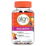 Align DualBiotic Prebiotic + Probiotic Digestive Health Gummies, Natural Fruit Flavors, thumbnail image 1 of 9