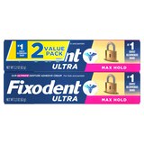 Fixodent Ultra Denture Adhesive Cream, Max Hold, 2.2 OZ, 2 CT, thumbnail image