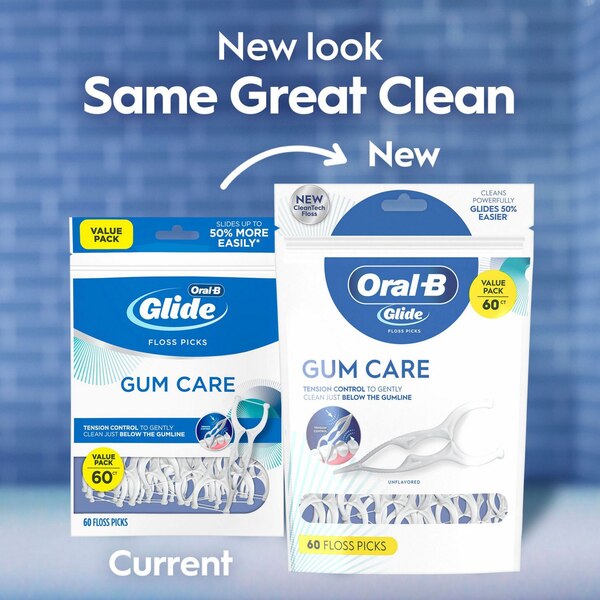 Oral-B Glide Gum Care Floss Picks, 60 CT