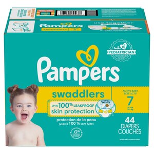 Pampers Swaddlers Diapers, Size 7, Size 8
