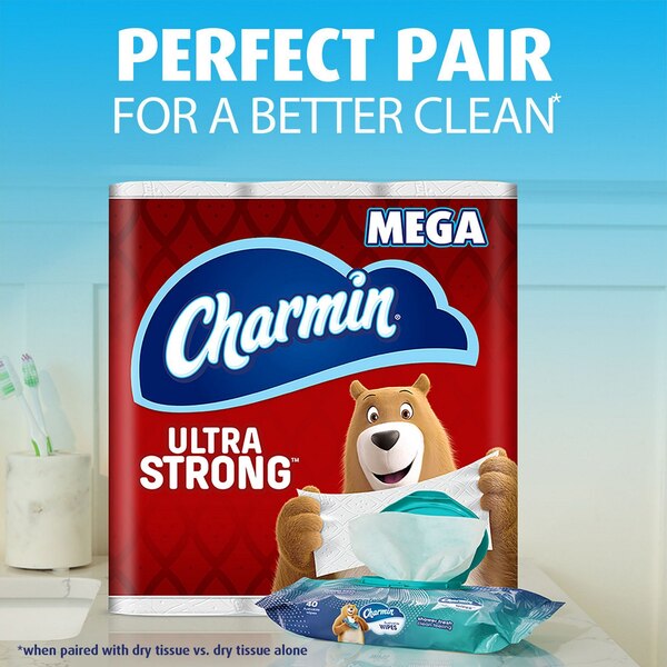 Charmin 2-Pack Flushable Wipes, 40 wipes per pack (80 total)