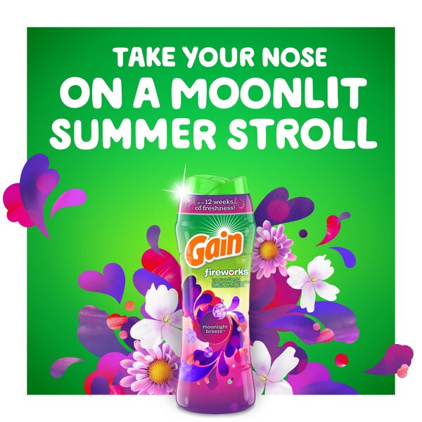 Gain Fireworks In-Wash Scent Booster Beads, Moonlight Breeze, 7.2 oz