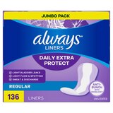 Always Anti-Bunch Xtra Protection Daily Liners Regular, 136 CT, thumbnail image