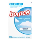 Bounce Free & Gentle Dryer Sheets, 80 ct, thumbnail image