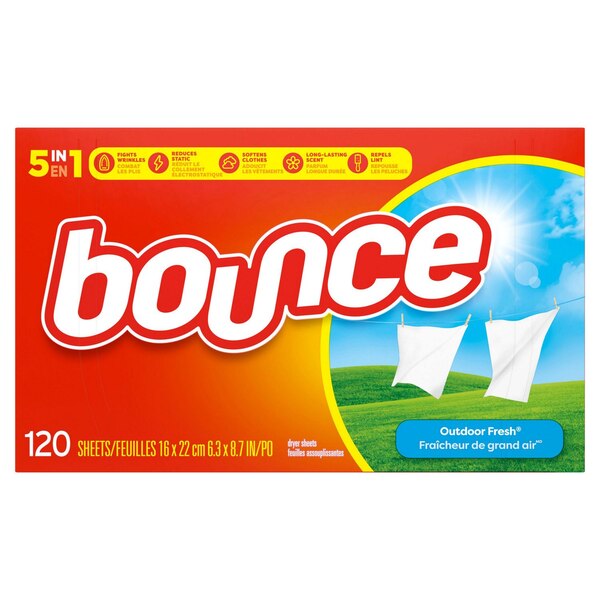 Bounce Dryer Sheets, Outdoor Fresh, 120 ct