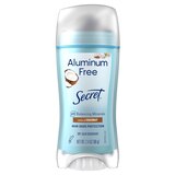 Secret 48-Hour Aluminum Free Deodorant Stick, Real Coconut, 2.4 OZ, thumbnail image