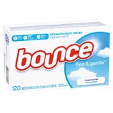 Bounce Free & Gentle Fabric Softener Dryer Sheets, 120 ct, thumbnail image