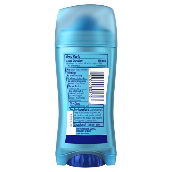 Secret Outlast 48-Hour Antiperspirant Stick, Completely Clean, 2.6 OZ