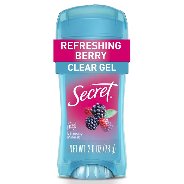 Secret Clear Gel Deodorant, Refreshing Berry, 2.6 OZ