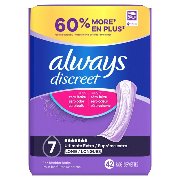 Always Discreet Ultimate Extra Protect Women's Incontinence Pads