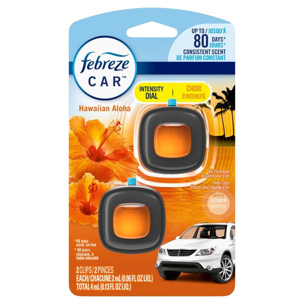 Febreze Auto Air Freshener Vent Clips, 2 CT