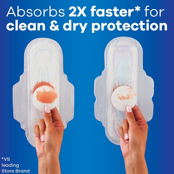 Always Ultra Thin Size 2 Pads with Wings, Unscented, Super
