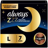 Always ZZZ Overnight Disposable Period Underwear for Women, 7 CT, thumbnail image