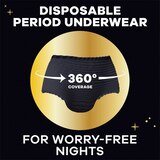 Always ZZZ Overnight Disposable Period Underwear for Women, 7 CT, thumbnail image 4 of 8