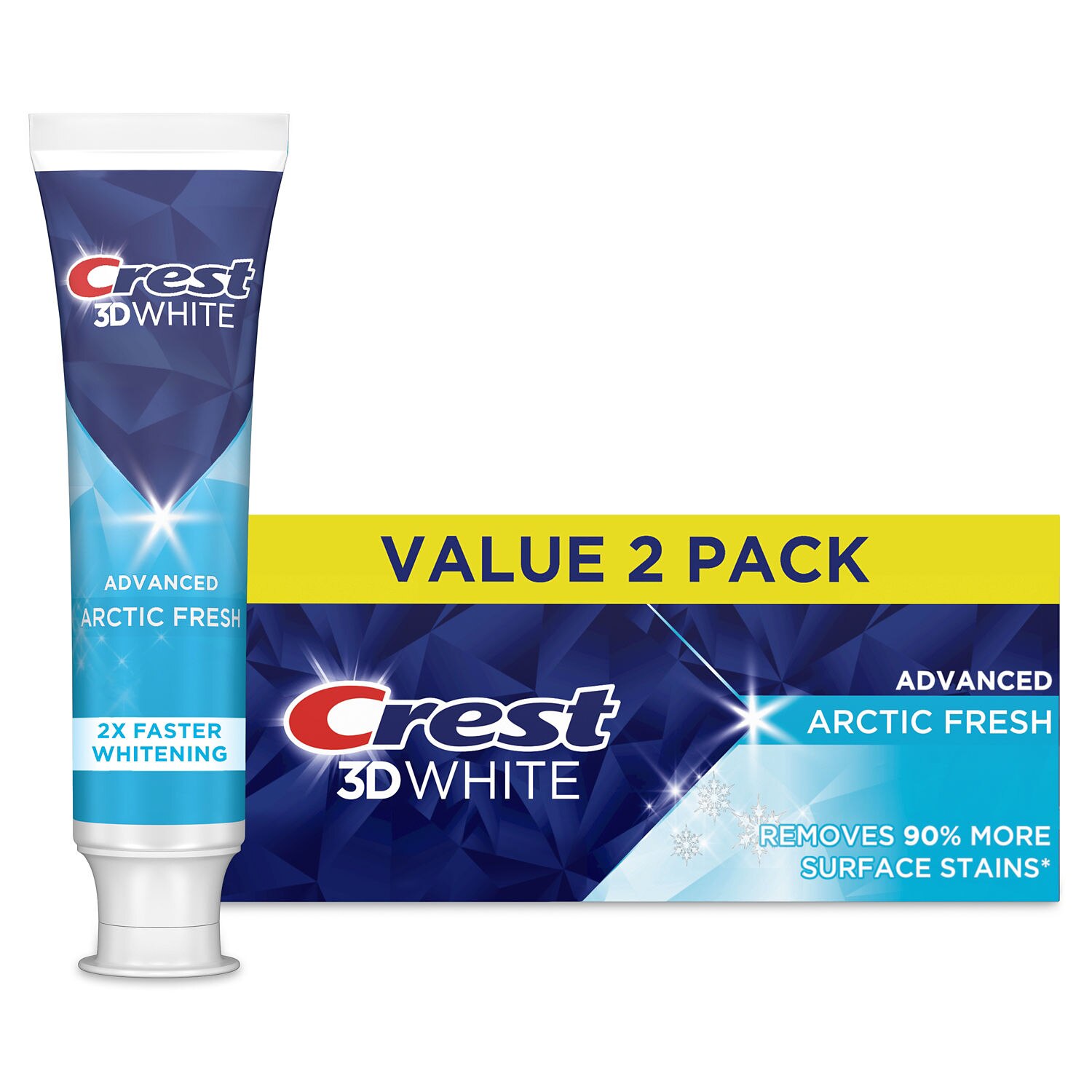 Crest 3D White Fluoride Anticavity Whitening Toothpaste, Advanced Artic Fresh