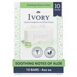Ivory Bar Soap, Soothing Notes of Aloe, 10 CT, thumbnail image