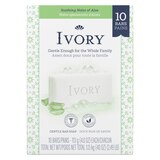 Ivory Bar Soap, Soothing Notes of Aloe, 10 CT, thumbnail image