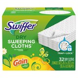 Swiffer Sweeper Dry Sweeping Pad Multi Surface Refills for Dusters Floor Mop,, 32/Pack, thumbnail image