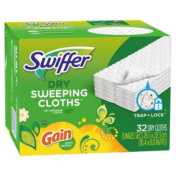 Swiffer Sweeper Dry Sweeping Pad Multi Surface Refills for Dusters Floor Mop,, 32/Pack