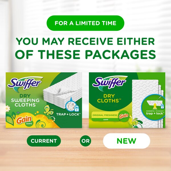Swiffer Sweeper Dry Sweeping Pad Multi Surface Refills for Dusters Floor Mop,, 32/Pack
