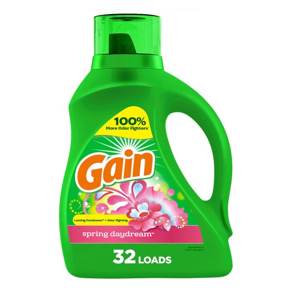 Gain Liquid Laundry Detergent, Spring Daydream Scent, 46 oz