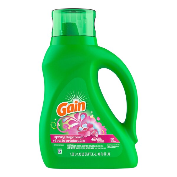 Gain Liquid Laundry Detergent, Spring Daydream Scent, 46 oz