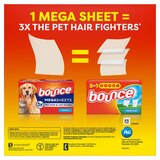 Bounce MegaSheets Pet Hair & Lint Guard Dryer Sheets, Fresh Scent, 130 ct, thumbnail image