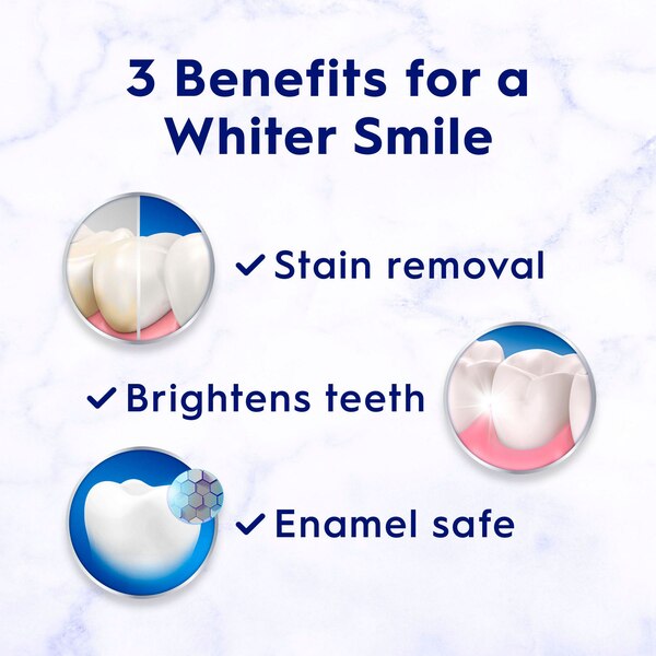 Crest 3D White Deep Clean Fluoride Anticavity Toothpaste, 3.3 OZ