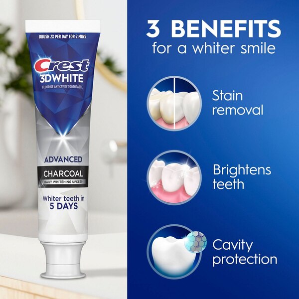Crest 3D White Charcoal Teeth Whitening Toothpaste