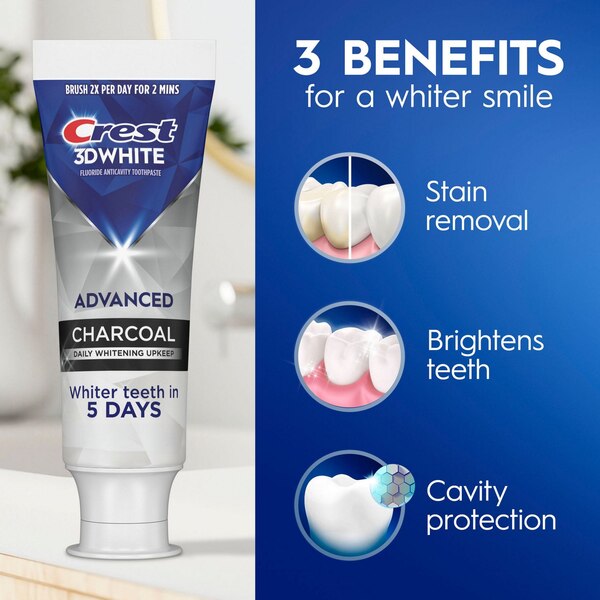 Crest 3D White Charcoal Teeth Whitening Toothpaste