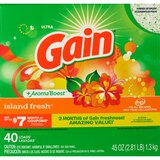 Gain Ultra Powder Laundry Detergent, Island Fresh, 45 OZ, thumbnail image