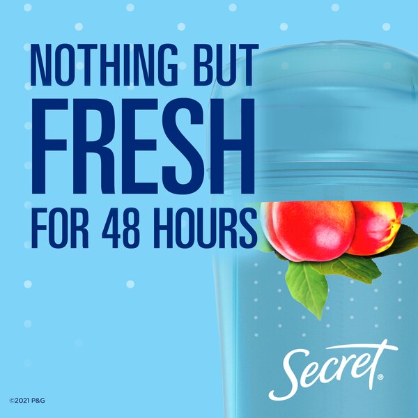 Secret Outlast 48-Hour Clear Gel Antiperspirant & Deodorant Stick, Sweet Nectarine, 2.6 OZ